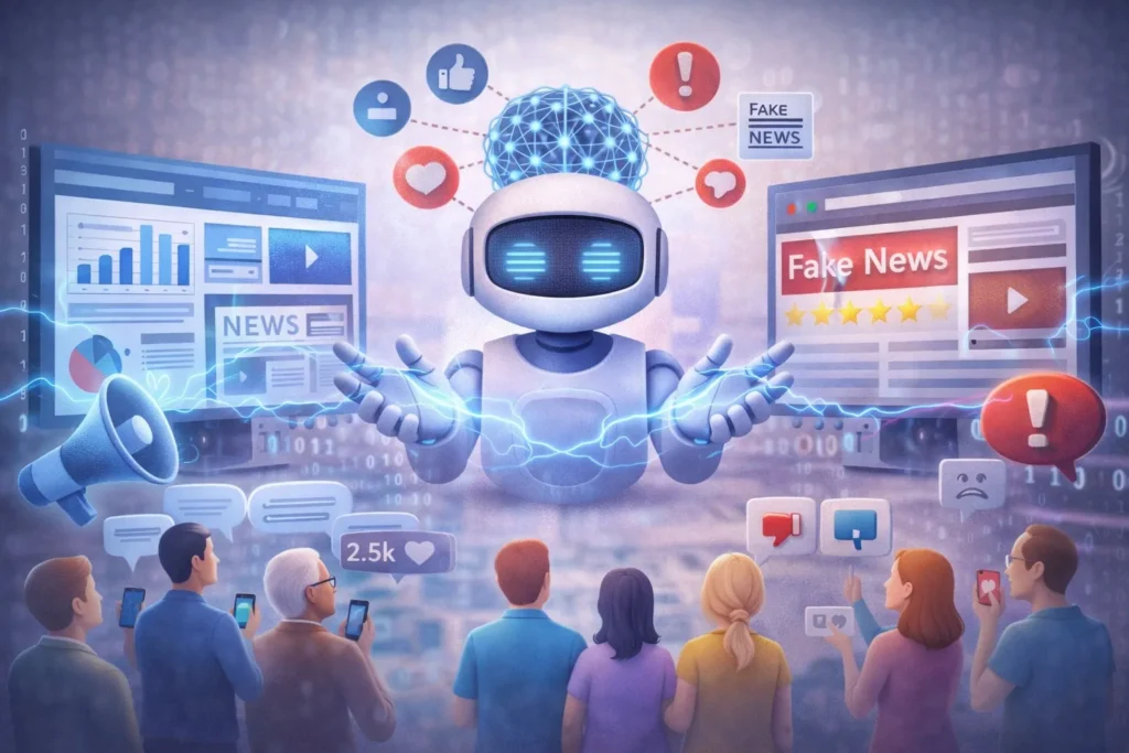 Алгоритмдердің қоғамдық пікір мен ақпараттық ортаға әсері