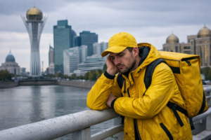 Мы поговорили с работниками службы доставки о их нелёгком труде. Лучше уж учиться!